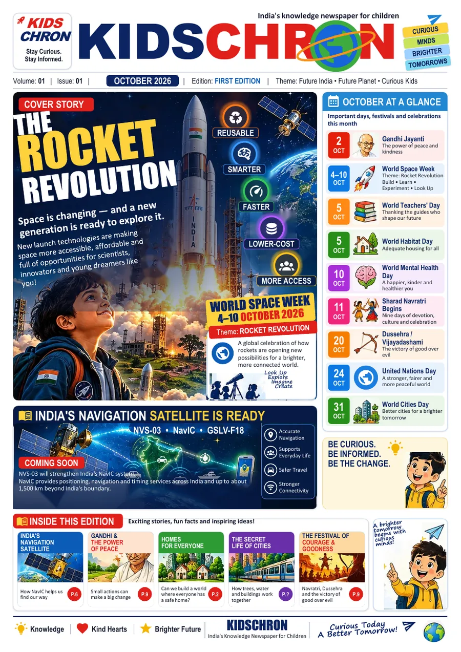 KidsChron, October 2026 cover: Rocket Revolution